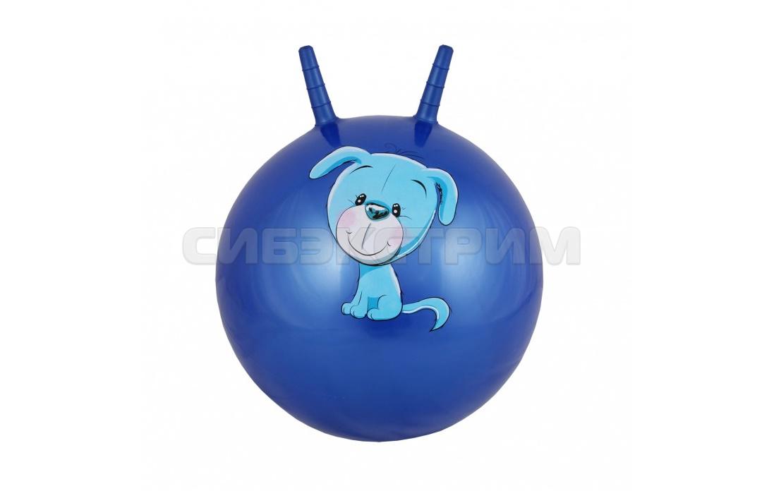 Мяч гимнастический Альфа Каприз BF-CHB02 d45 см с двумя ручками, синий