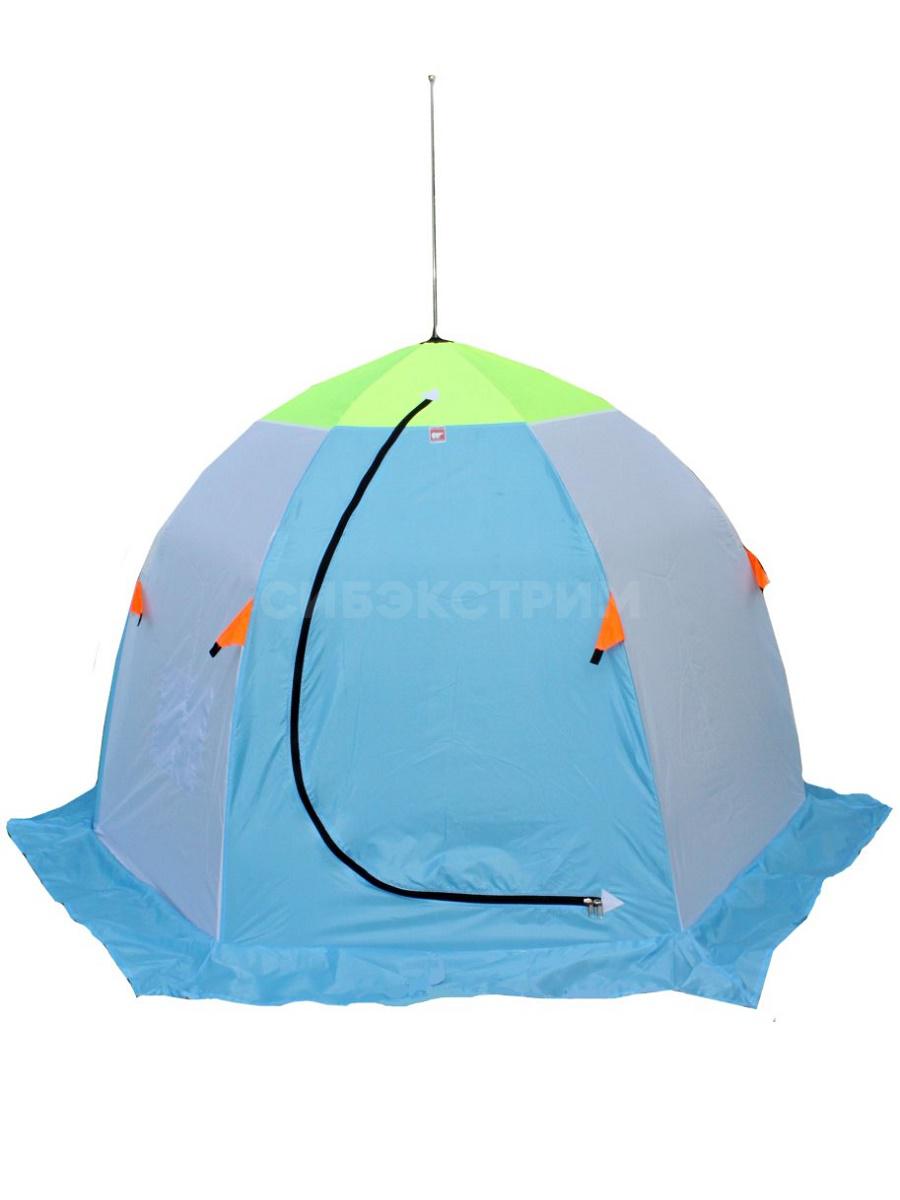 Палатка зонт зимняя МЕДВЕДЬ 2-местная,1-слойная , дышащая, 6-лучей