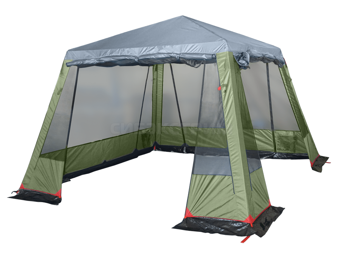 Тент-шатер BTrace Grand (320 х 320 х 225 см.) Зеленый/Бежевый