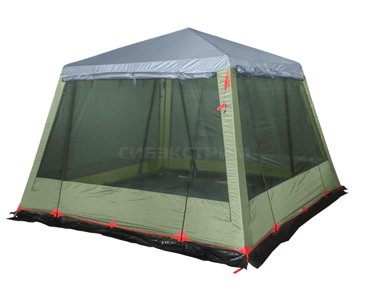 Тент-шатер BTrace Grand (320 х 320 х 225 см.) Зеленый/Бежевый