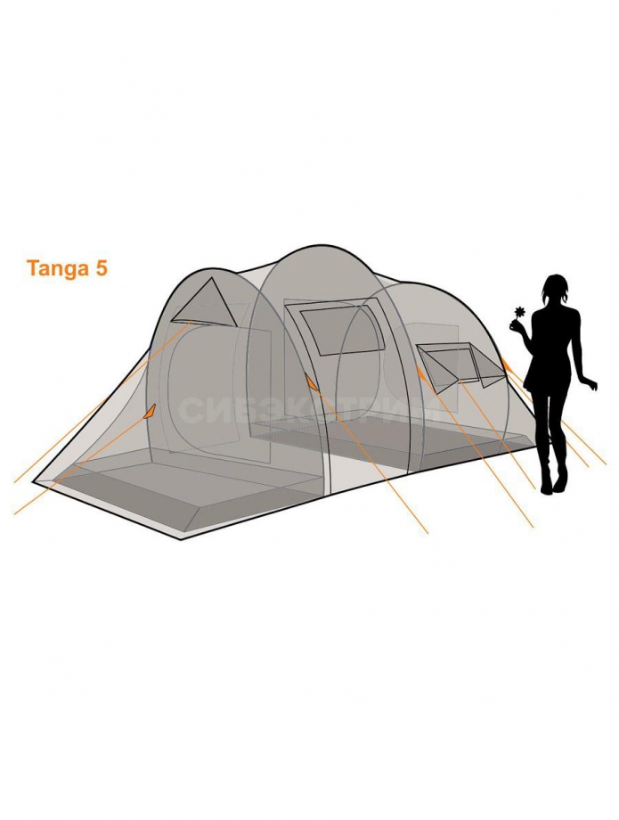 Палатка CANADIAN CAMPER TANGA 5 (woodland) (435 х 225 х190)