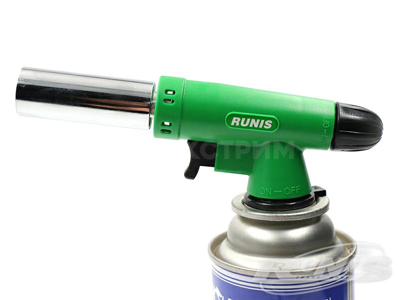 Газовая горелка RUNIS Premium P05, пьезо, цанг 4-052