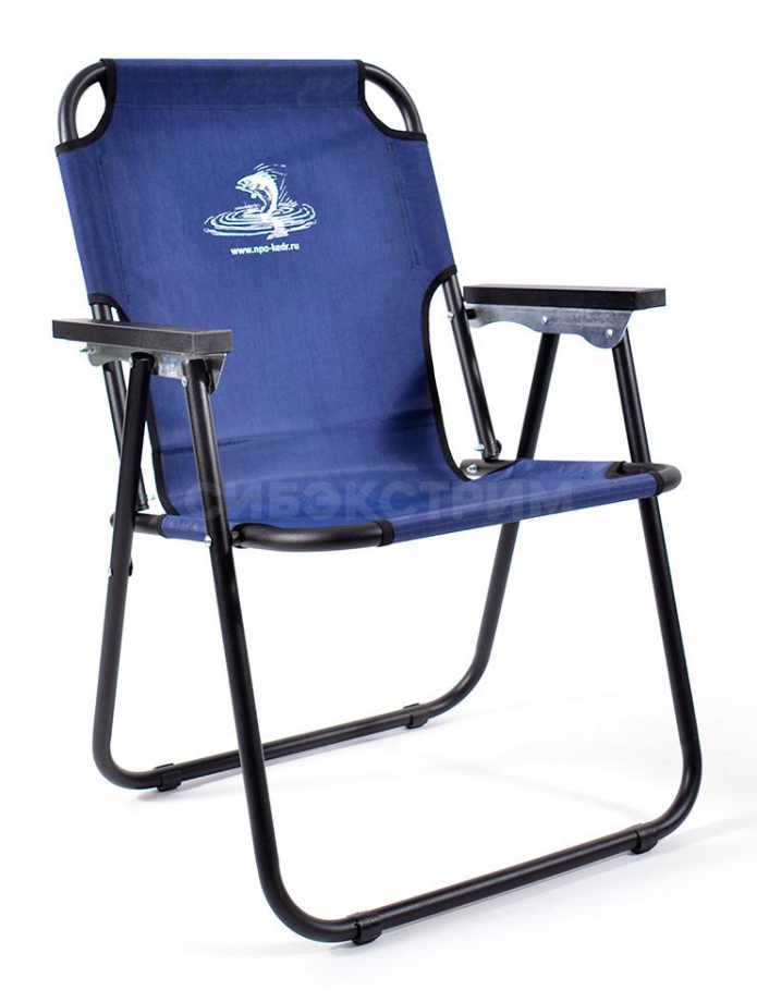 Кресло КЕДР сталь, цвет синий SK-08B