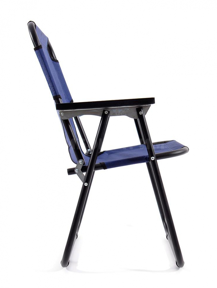 Кресло КЕДР сталь, цвет синий SK-08B