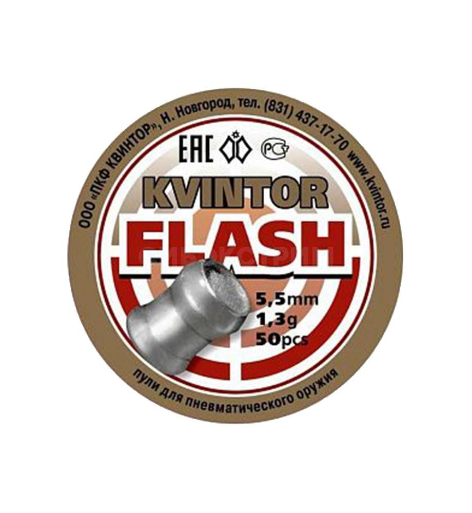 Пули "Квинтор Flash" 1,3гр увл.5,5 мм (50шт)