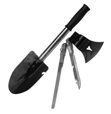 Набор лопата ,топор, пила, нож X-14 цвет черный