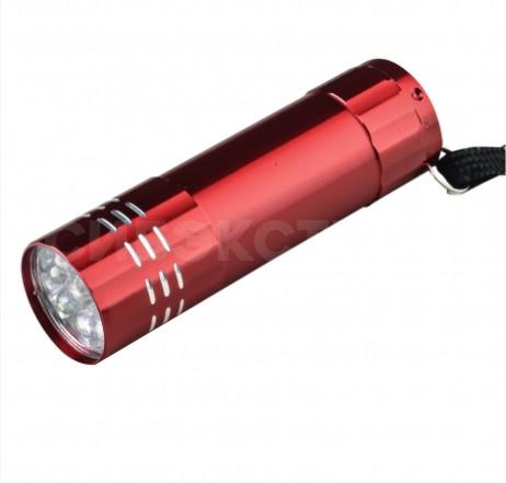 Миниатюрный светодиодный фонарик (красный) 